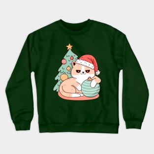 Christmas Cat Crewneck Sweatshirt